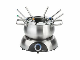 Clatronic FD 3783 strieborná / Fondue set / 1400W / 1.2L / pre 8 ľudí (FD 3783)