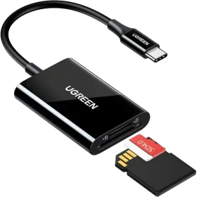 Ugreen CM265 Čítačka pamäťových kariet čierna / USB-C / 2v1 (35622)