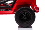 Mamido Mamido Elektrické autíčko OFFROAD červené 12V Vysoký podvozok, široké sedadlo, Odpružené nápravy, 2,4 GHz Diaľkové ovládanie LED svetlá