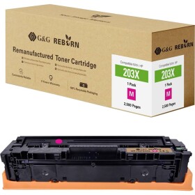 G&G Reborn remanufactured toner náhradný HP 203X purpurová 2500 Seiten kompatibilná toner; 21268