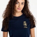 Tričko Tommy Hilfiger TH Crest Embroidery Crew Neck T-Shirt Blue XS