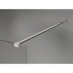 MEXEN/S - Kyoto-X Sprchová zástena WALK-IN 90 x 200, grafit 10 mm, nikel kartáčovaný 800-090-101-97-40-X