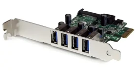 StarTech PCIe karta 4X USB-A 3.0 / Radič USB / USB 3.2 Gen 1 / NEC uPD720201 (PEXUSB3S4V)