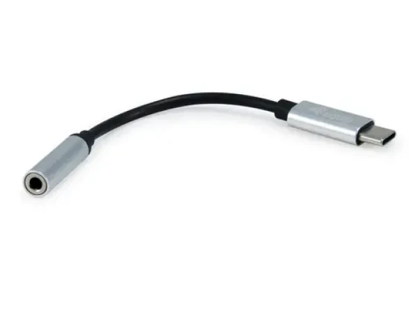 Equip USB-C - Jack 3,5 mm čierna / Audio adaptér / DAC / 0,15 m (133474)