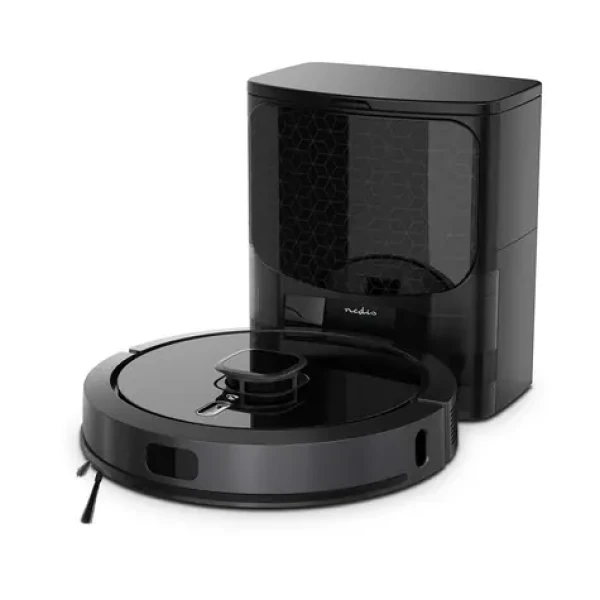 Nedis WIFIVCL002CBK čierna / Robotický vysávač 3v1 / zametanie vysávanie vytieranie / Wi-Fi / 0.6 l / 4000 Pa / 5200 mAh (WIFIVCL002CBK)