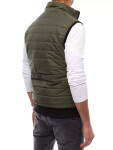 Pánska prešívaná zelená vesta FashionStreet TX4019 XXL