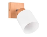 Stropné/nástenné osvetlenie Assam, drevo/sklo%