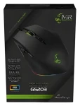 MediaRange čierna / Herná myš / optická / 5000 DPI / 8 tlačidiel / USB-A / RGB LED (MRGS203)