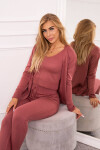 3-dielna súprava svetrov tmavoružová UNI