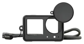 Telesin S6-PTC-011-TDJ / Silikónové puzdro / DJI OSMO Action 5 Pro, 4, 3 / so šnúrkou na zápästie (S6-PTC-011-TDJ)