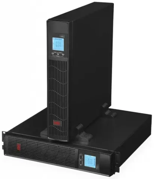 Eurocase EA620RT / Záložný zdroj / 2000 VA / 1600 W / Rack/Tower / USB / LCD displej / Pure sine wave (EA620RT)