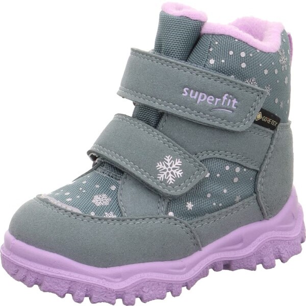 Dievčenské zimné topánky HUSKY1 Light Green/Purple Superfit 1-006045-7510 - 30
