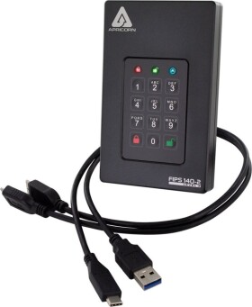 Apricorn Aegis Fortress L3 2000 GB Čierny