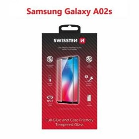 SWISSTEN FULL GLUE COLOR FRAME CASE FRIENDLY sklo pre SAMSUNG GALAXY A02s čierna (54501787)