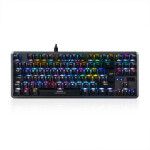 MODECOM Volcano LANPARTY 2 PLUS RGB čierna / Mechanická herná klávesnica / GATERON Blue / RGB / USB / US layout (K-MC-LANPARTY2-U-RGB-BLUE)