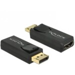 DeLock adaptér Displayport 1.2 samec gt; HDMI samica 4K aktívny / čierny (65573)