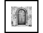 Rámovaný obraz Oblúkové dvere 50x50 cm, čiernobiely%