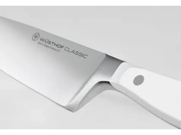Wüsthof Classic White biela / Nôž kuchársky / dĺžka čepele 20 cm / tvrdosť 58 HRC / Solingen (1040200120)