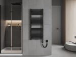 MEXEN/S - Hades radiátor + vykurovacia tyč 1200 x 500 mm, 600 W, čierna W104-1200-500-2600-70