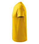 Tričko s výstrihom do V unisex žlté XL