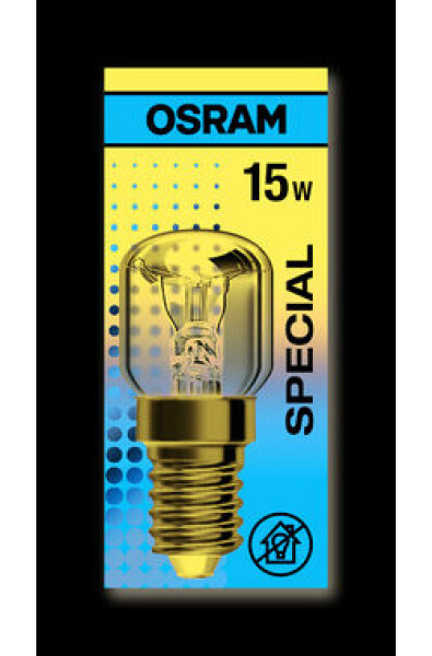 OSRAM vláknová žiarovka do rúry 15W E14 / 85lm / 2700K / 1000h / 230V / noDIM / E / Sklo číre (4050300003108)