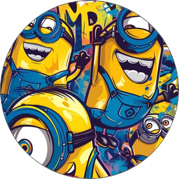 Jedlý papier veselí Mimoni 19,5 cm - Pictu Hap - Pictu Hap