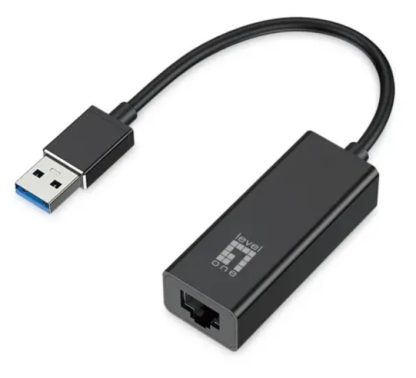 LevelOne USB-0401 / Sieťový adaptér / USB-A na RJ45 / Gigabit Ethernet / 1000 Mbit/s (USB-0401 V9)
