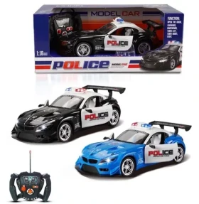 Autíčko polícia R/C so svetlom, otváracie dvere