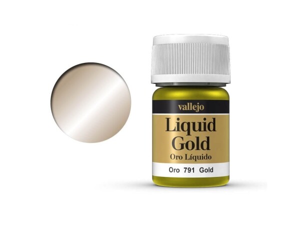 Farba Vallejo Liquid 70791 Gold (Alcohol Based) 35 ml