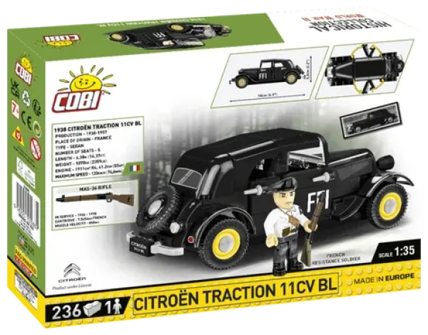 Cobi 2266 Klocki Citroen Traction 11CVBL