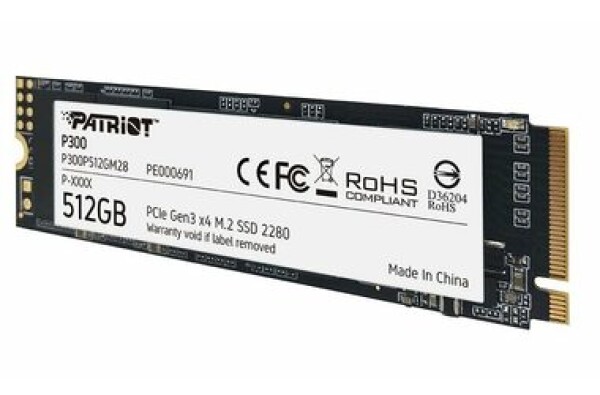 Patriot P300 512GB / SSD / M.2 2280 / IOPS: 290K 260K / M.2 PCIe 3.0 (P300P512GM28)