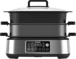 Sencor SPR 6300BK čierna / Multifunkčný pomalý hrniec a gril / 1360W / 6L / 40 - 200°C (8590669366774)