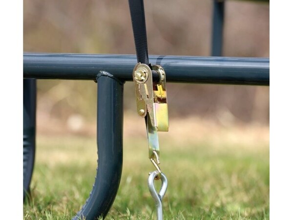 Plachtový prístrešok pre kone – ShelterLogic 3,7 × 3,7 m zelený