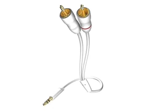 In-akustik Star Audio kábel biela 1.5 m / 3.5mm jack - 2x Cinch (3100015)