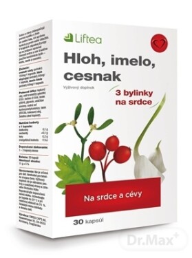 LIFTEA hloh, imelo, cesnak 30 kapsúl