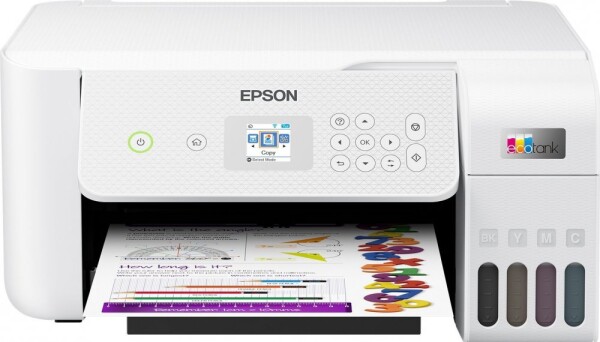 Epson L3266 biela / farebná atramentová tlačiareň / A4 / 33ppm / 5760x1440dpi / tlač amp; skenovanie amp; kop. / USB / Wi-Fi (C11CJ66412)