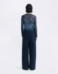 Thinking MU Tere Lotus Top NAVY XS