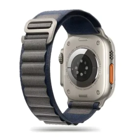 Tech-Protect Nylon Pre Strap modro-sivý / Remienok pre Apple Watch / 42/44/45/49 mm / Nylon