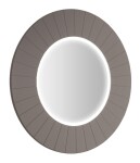 SAPHO - LUMIRO STRIP guľaté zrkadlo s LED osvetlením v ráme, priemer 75cm, agila LR750-4343S