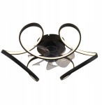 Reality LED fan lamp GLOBO LORIS, 30W, 3000-6000K, 4000lm, o56x21cm, black, with remote control