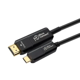 MicroConnect Premium Active Optic Fiber kábel USB C - HDMI 2.0 MM 15m čierna (USB3.1CHDMI15OP)
