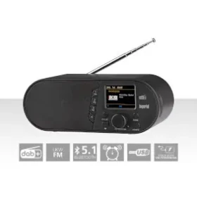 Imperial DABMAN d105 čierna / Stolné rádio / DAB+ / FM / BT / budík (22-314-00)