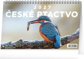 NOTIQUE České vtáctvo 2027 / Stolný kalendár / 23,1 × 14,5 cm