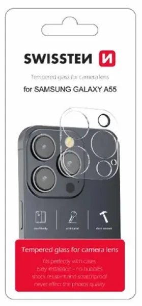 Swissten Ochranné sklo šošoviek fotoaparátu pre Samsung Galaxy A55 (94500216)