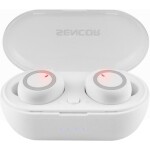 Sencor SEP 510BT biela / Bezdrôtové slúchadlá / mikrofón / Bluetooth 5.0 / dobíjacie púzdro (8590669287956)