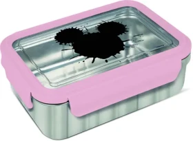 STOR Nerezový box s uzáverom Mickey Mouse 1020 ml / Olovrantový box / Nerezová oceľ / Silikónové tesnenie (ST03930EPM)