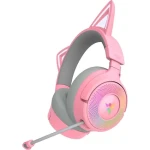 Razer Kraken Kitty V3 Pre ružové / bezdrôtové herné slúchadlá / mikrofón / 2.4GHz / Bluetooth / RGB (RZ04-05170200-R3M1)