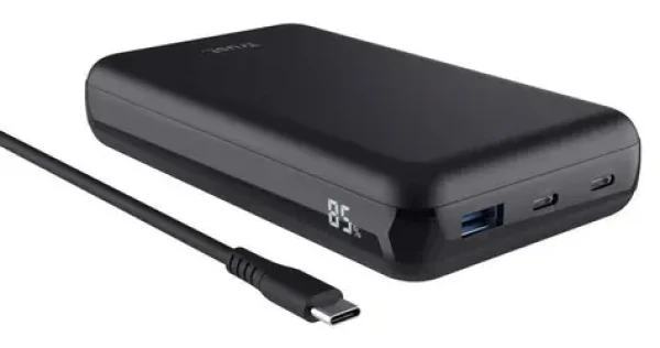 Trust Powerbanka pre notebook 100W / Powerbanka / 20000 mAh / 2x USB-C + USB-A / Quick Charge 3.0 (25240)