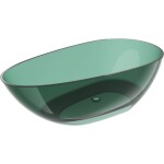 MEXEN - Glass teal voľne stojaca vaňa transparentna 170 x 85, korok chróm 58061708511