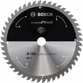 Bosch Accessories Bosch 2608837705 tvrdokovový pílový kotúč 190 x 20 mm Počet zubov (na palec): 48 1 ks; 2608837705